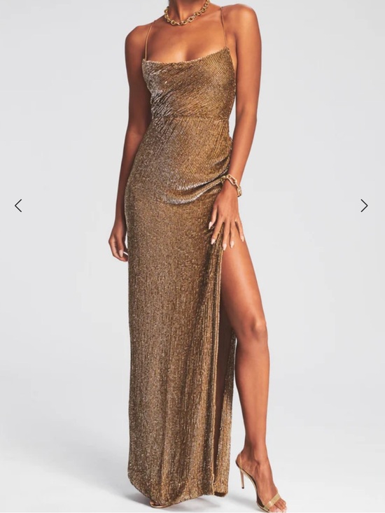 Retrofete Dresses & Skirts - Retrofete Katya Sequin Gown -bronze NWT